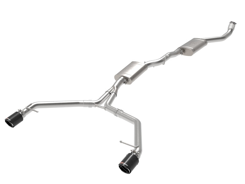 afe MACH Force-Xp 13-16 Audi Allroad L4 SS Cat-Back Exhaust w/ Carbon Tips