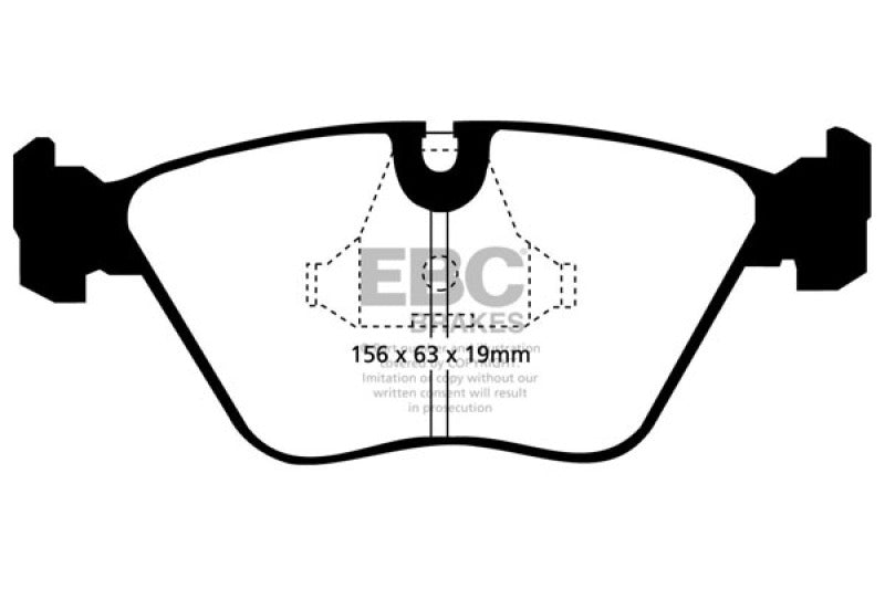 
                      
                        EBC 92-95 BMW M3 3.0 (E36) Yellowstuff Front Brake Pads
                      
                    