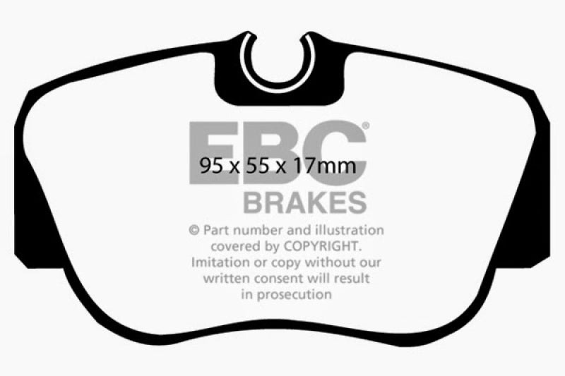 EBC 84-86 Mercedes-Benz 190/190E 2.3 Greenstuff Front Brake Pads