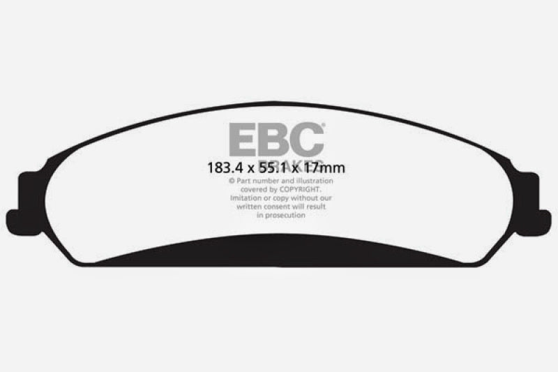 
                      
                        EBC 11+ Chrysler 300 Limited 3.6 4WD Greenstuff Front Brake Pads
                      
                    