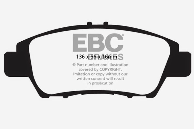 
                      
                        EBC 10+ Honda CR-Z 1.5 Hybrid Greenstuff Front Brake Pads
                      
                    