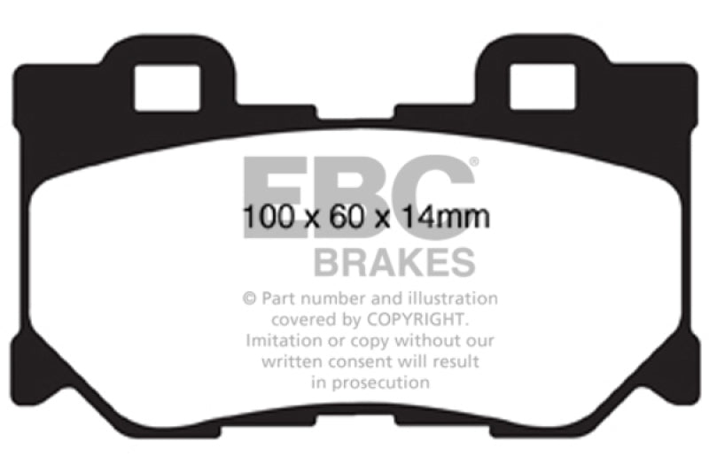 
                      
                        EBC 08-13 Infiniti FX50 5.0 Yellowstuff Rear Brake Pads
                      
                    