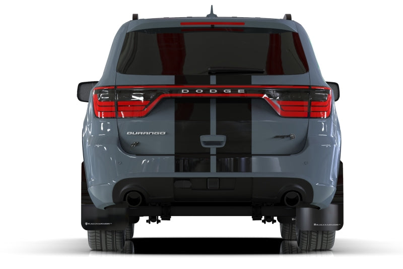 Rally Armor 16-24 Dodge Durango GT/Hellcat/RT/SRT 392/SXT Black UR Mud Flap Grey Logo