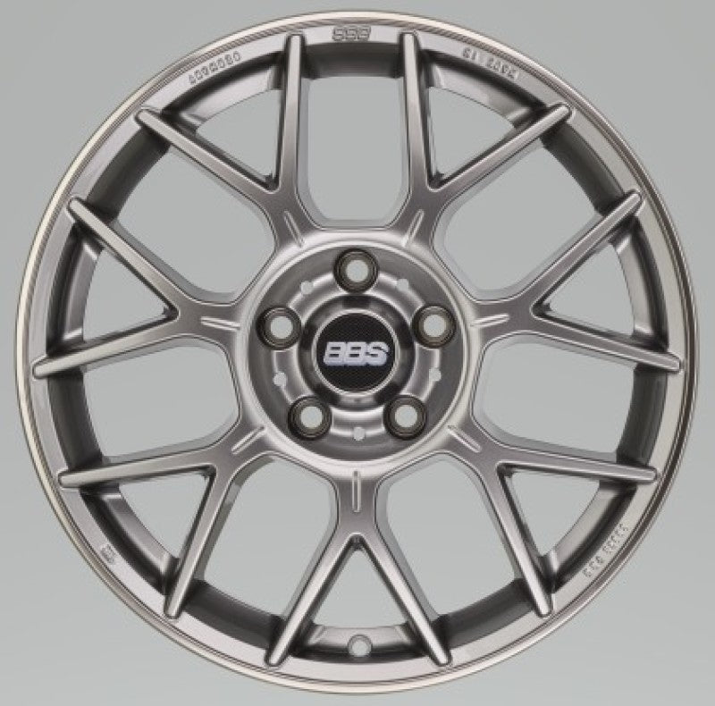 BBS XR 18x8 5x112 37mm Offset 82mm Bore PFS/Clip Req Gloss Platinum Wheel