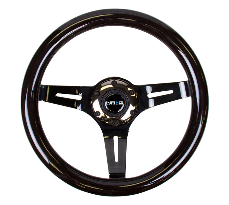 
                      
                        NRG Classic Wood Grain Steering Wheel (310mm) Black w/Black Chrome 3-Spoke Center
                      
                    