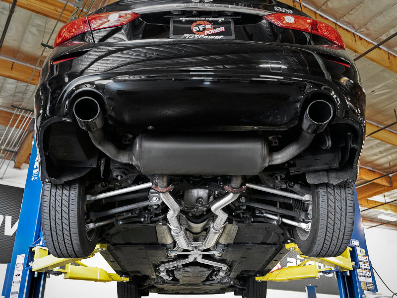 aFe Takeda 2.5in to 3in 304 SS Y-Pipe Exhaust System 16-18 Infiniti Q50/Q60 V6-3.0L (tt)