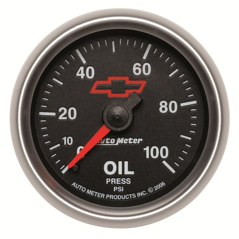 Autometer Sport-Comp II GM 52mm 0-100 PSI Mechanical Oil Pressure Gauge