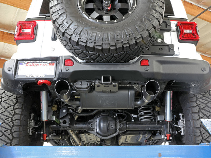 
                      
                        aFe Rebel Series 409 Stainless Steel Cat-Back Exhaust 18-21 Jeep Wrangler JL 2.0L (t) - Black Tip
                      
                    