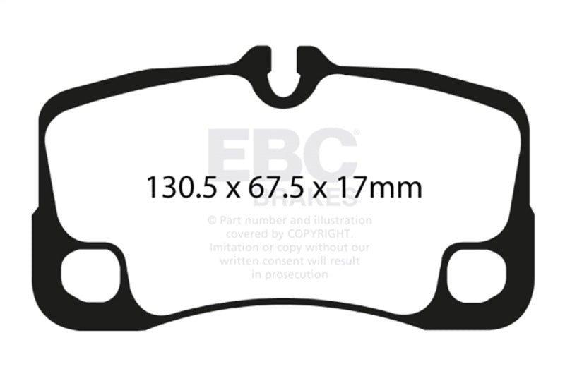 EBC 07-09 Porsche 911 (997) Greenstuff Rear Brake Pads