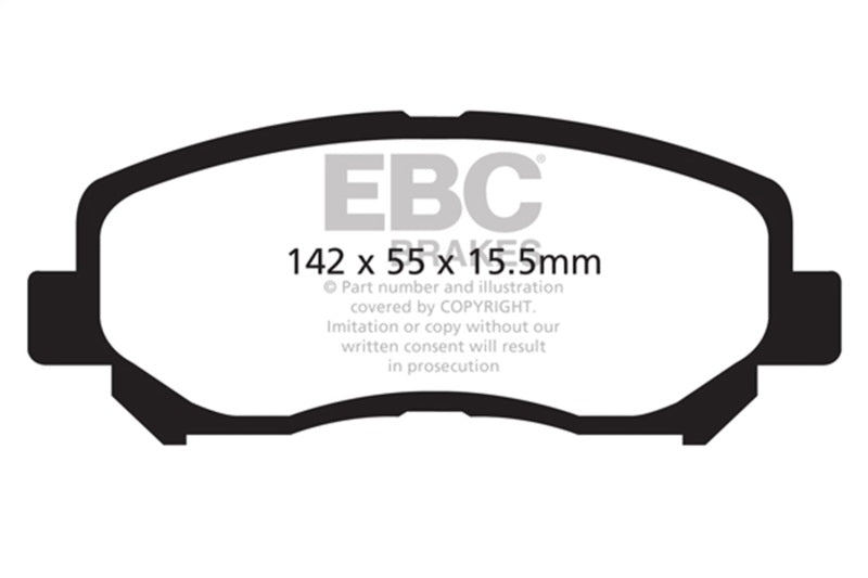 
                      
                        EBC 12+ Mazda CX-5 2 Yellowstuff Front Brake Pads
                      
                    