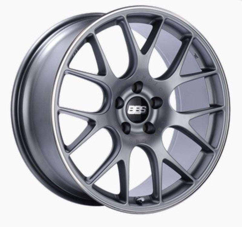 BBS CH-R 20x8.5 5x112 ET40 Satin Titanium Polished Rim Protector Wheel -82mm PFS/Clip Required