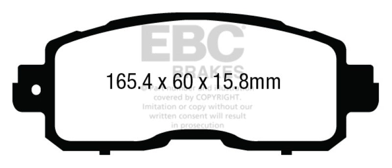 
                      
                        EBC 13+ Nissan Altima 2.5 (L33) Sedan Yellowstuff Front Brake Pads
                      
                    