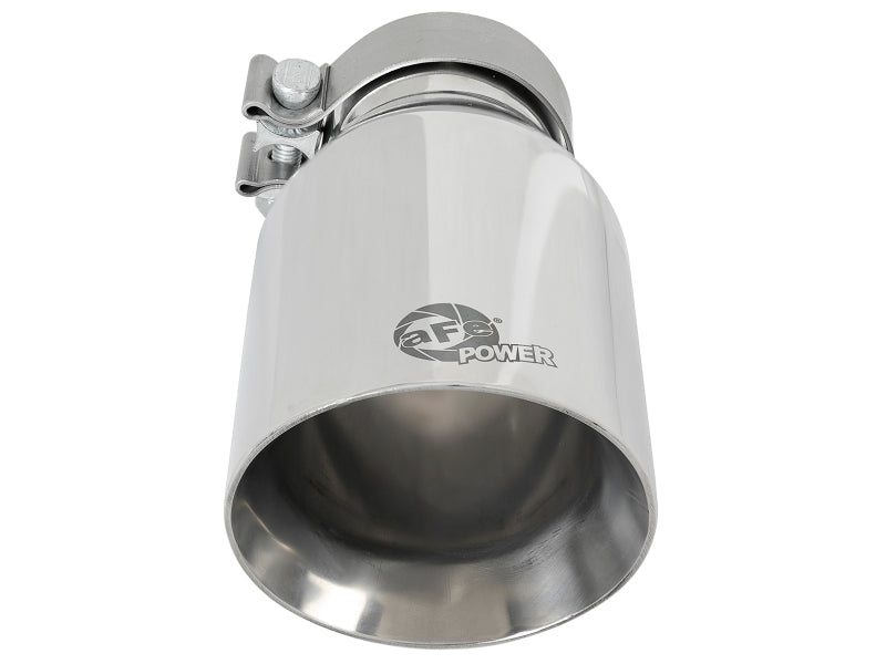 
                      
                        aFe MACH Force-Xp Univ 304 SS Double-Wall Clamp-On Exhaust Tip - Polished - 3in Inlet - 4.5in Outlet
                      
                    