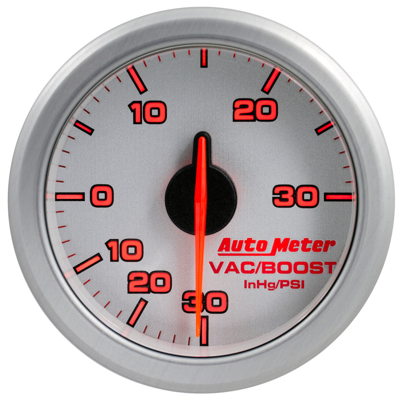 
                      
                        Autometer Airdrive 2-1/6in Boost/Vac Gauge 30in HG/30 PSI - Silver
                      
                    