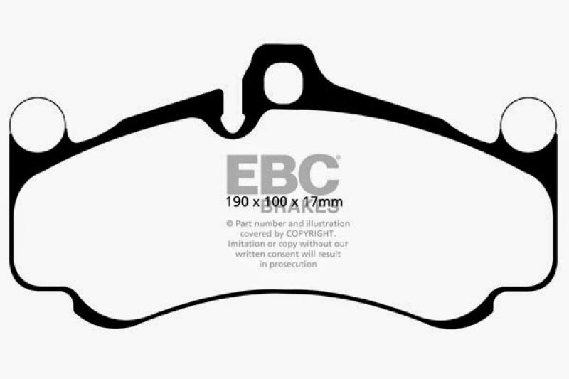 
                      
                        EBC 10-12 Porsche 911 (997) (Cast Iron Rotor only) 3.8 GT3 Yellowstuff Front Brake Pads
                      
                    