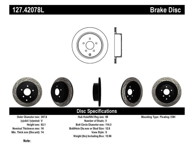 
                      
                        StopTech Slotted & Drilled Sport Brake Rotor
                      
                    