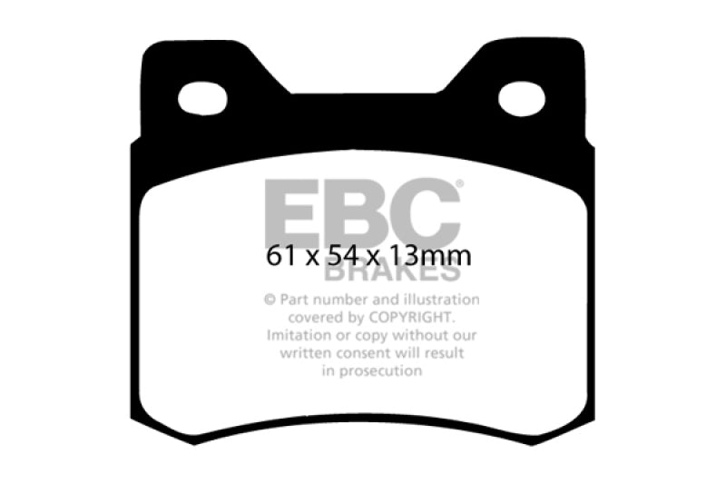 EBC 84-86 Mercedes-Benz 190/190E 2.3 Redstuff Rear Brake Pads