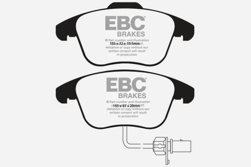 
                      
                        EBC 10+ Audi A5 2.0 Turbo Yellowstuff Front Brake Pads
                      
                    