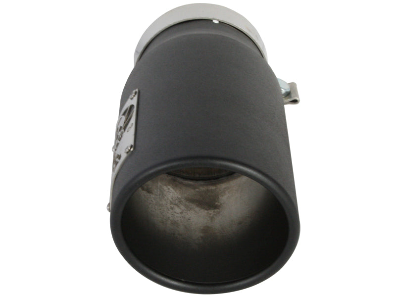 
                      
                        aFe Power Diesel Exhaust Tip Black- 4 in In x 5 out X 12 in Long Bolt On (Right)
                      
                    