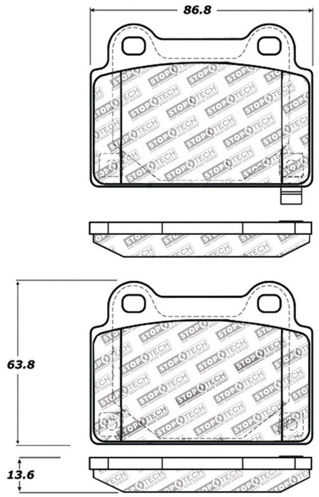 
                      
                        StopTech Performance 08+ Mitsubishi Evolution X Rear Brake Pads
                      
                    