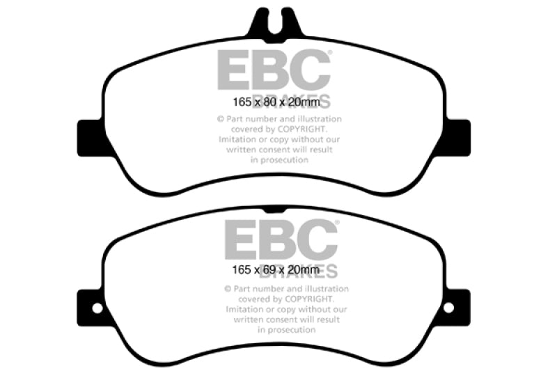 
                      
                        EBC 13-16 Mercedes-Benz GLK250 2.1 Twin TD Yellowstuff Front Brake Pads
                      
                    