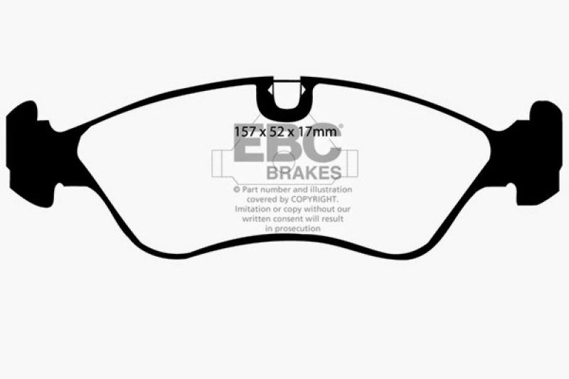 
                      
                        EBC 99-02 Daewoo Lanos 1.6 Chassis -447433 Greenstuff Front Brake Pads
                      
                    