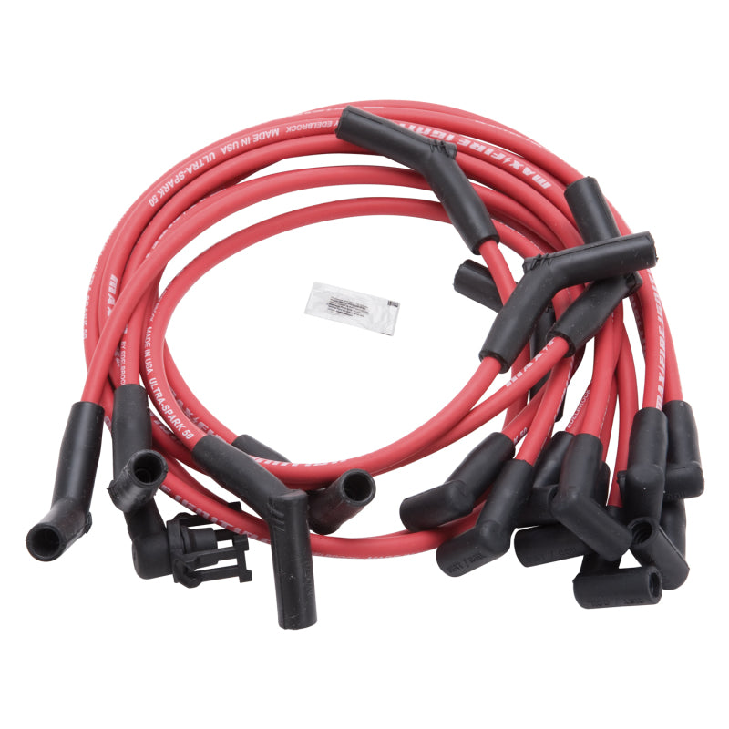 
                      
                        Edelbrock Spark Plug Wire Set SBF 83-96 50 Ohm Resistance Red Wire (Set of 10)
                      
                    