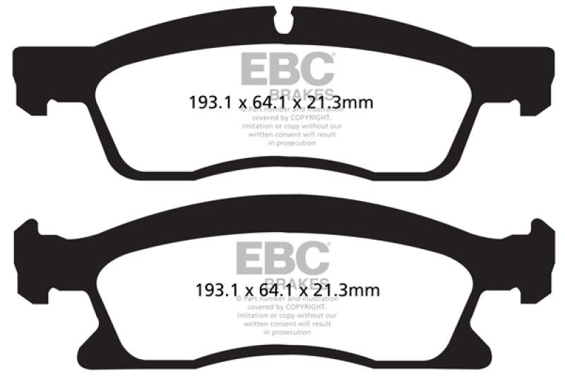 
                      
                        EBC 13+ Dodge Durango 5.7 Yellowstuff Front Brake Pads
                      
                    