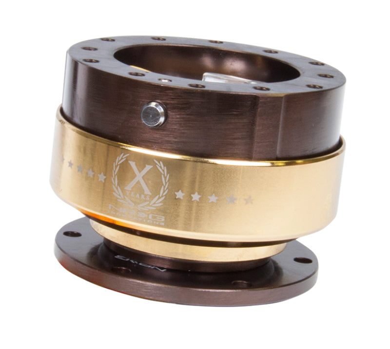 
                      
                        NRG Quick Release Gen 2.0 - Bronze Body / Chrome Gold Ring
                      
                    