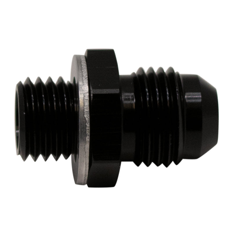 
                      
                        DeatschWerks 6AN Male Flare to M12 X 1.5 Male Metric Adapter (Incl Washer) - Anodized Matte Black
                      
                    