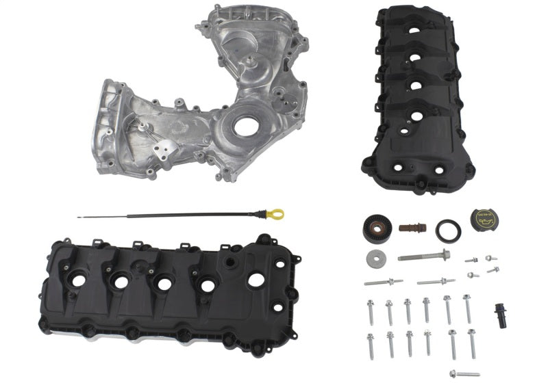 
                      
                        Ford Racing 5.0L Coyote Timing/Front Cover and Cam Cover KIT
                      
                    