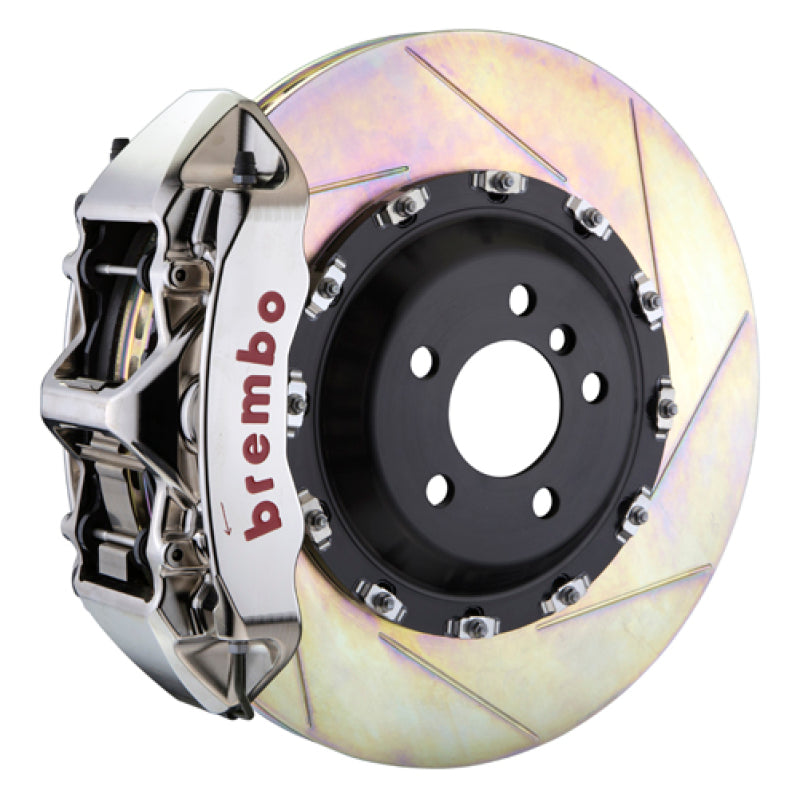 Brembo 12-14 ML550 Front GTR BBK 6 Piston Billet 411x34 2pc Rotor Slotted Type1-Nickel