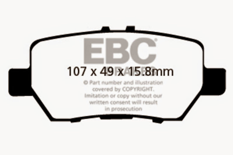 
                      
                        EBC 05-08 Acura RL 3.5 Yellowstuff Rear Brake Pads
                      
                    