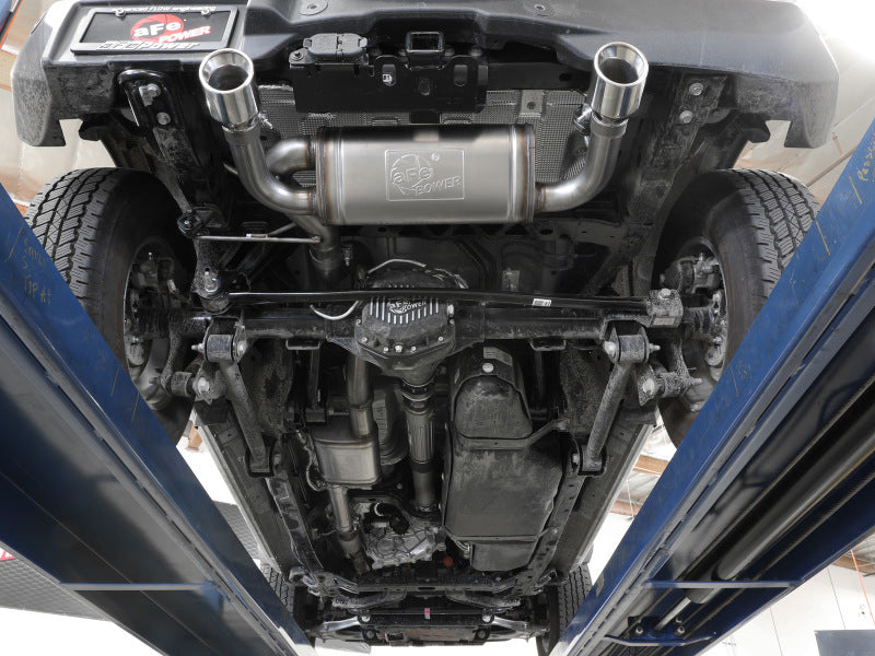 aFe 2021+ Ford Bronco L4-2.3L (t) / V6-2.7L (tt) Vulcan 3 cale na 2.5 cala SS Cat-Back - Polerowany