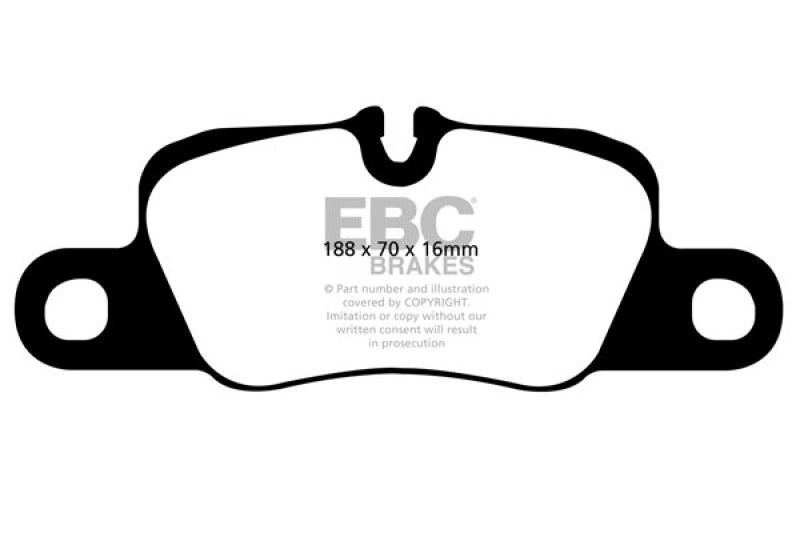 
                      
                        EBC 12-15 Porsche 911 (991) (Cast Iron Rotor only) 3.8 Carrera S Redstuff Rear Brake Pads
                      
                    