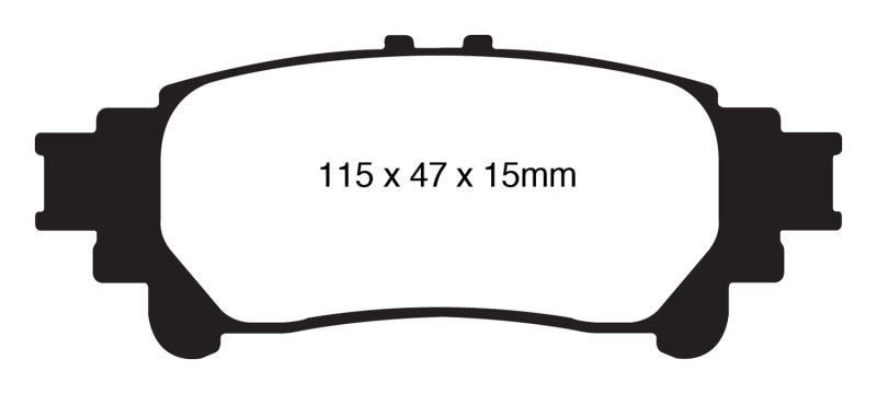 
                      
                        EBC 13+ Lexus GS350 3.5 RWD Yellowstuff Rear Brake Pads
                      
                    