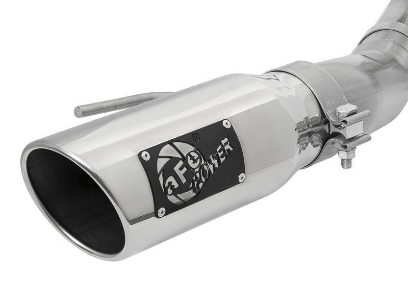 aFe MACHForce-XP 3in do 3-1/2in 304 SS Cat-Back Układ Wydechowy z Polerowanymi Końcówkami 17-18 Ford F-150 Raptor 3.5L