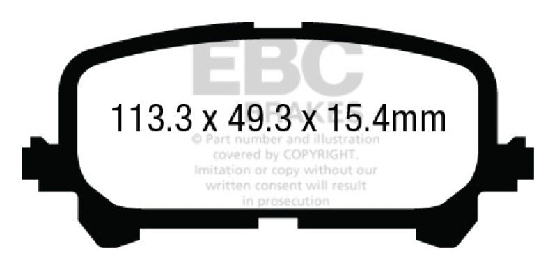 
                      
                        EBC 14+ Acura MDX 3.5 Yellowstuff Rear Brake Pads
                      
                    