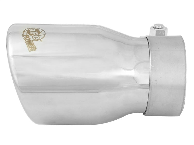 aFe MACH Force-Xp 2.5in Inlet x 3-1/2in Outlet x 6in Length 2.5in 304 Stainless Steel Exhaust Tip