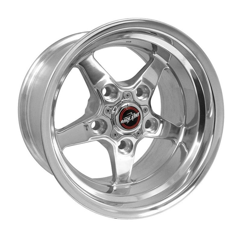 Race Star 92 Drag Star 17x10.5 5x135bc 6.125bs Direct Drill Polished Wheel