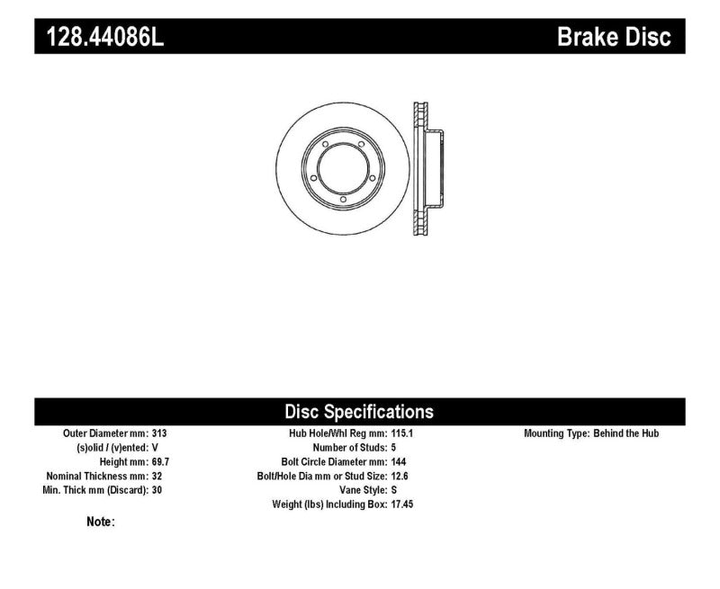 
                      
                        StopTech Drilled Sport Brake Rotor
                      
                    