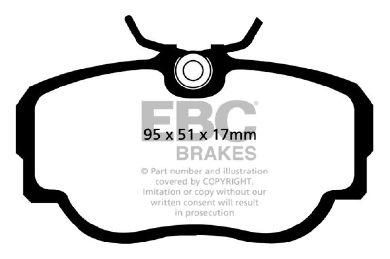 
                      
                        EBC 83-85 BMW 318 1.8 (E30) Yellowstuff Front Brake Pads
                      
                    