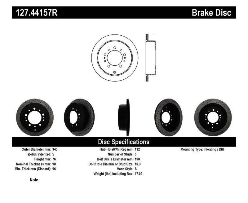 
                      
                        StopTech Slotted & Drilled Sport Brake Rotor
                      
                    