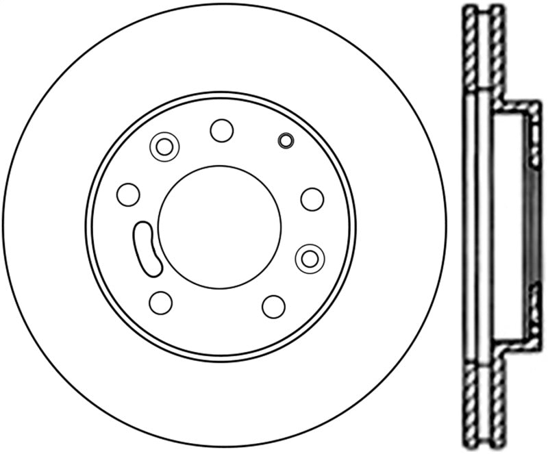 Centric Mazda Premium Brake CryoStop Rotor