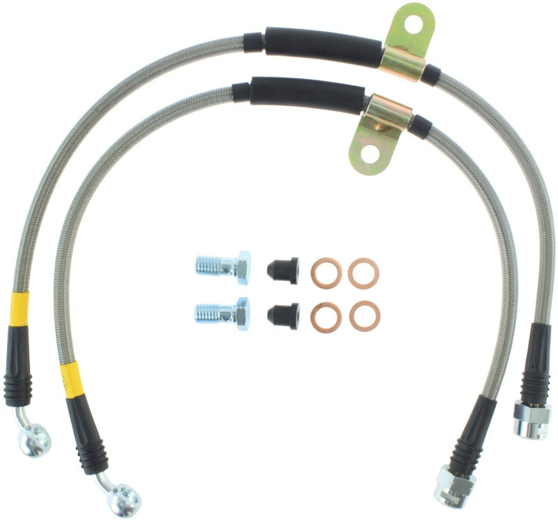 
                      
                        StopTech 07-08 Cadillac Escalade Stainless Steel Front Brake Lines
                      
                    