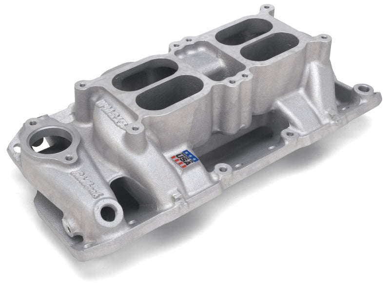 
                      
                        Edelbrock Performer RPM Dual-Quad Air-Gap for Small-Block Chevy
                      
                    