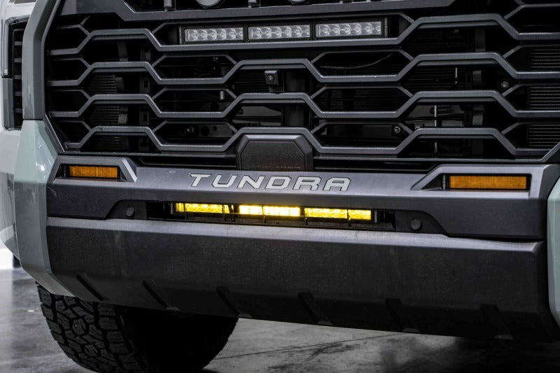 
                      
                        Diode Dynamics 2022 Toyota Tundra Stealth Stoßstangen-Lichtleisten-Kit – Bernstein-Kombination
                      
                    