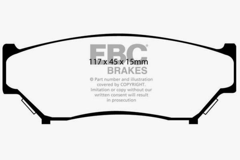 
                      
                        EBC 98-00 Chevrolet Tracker 1.6 (4 Door) Yellowstuff Front Brake Pads
                      
                    