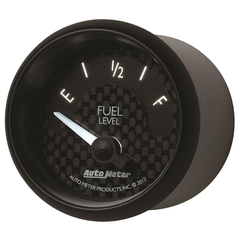 Autometer GT Series 52mm Short Sweep Electronic 0-90 ohms Fuel Level (For most 65-97 GM)