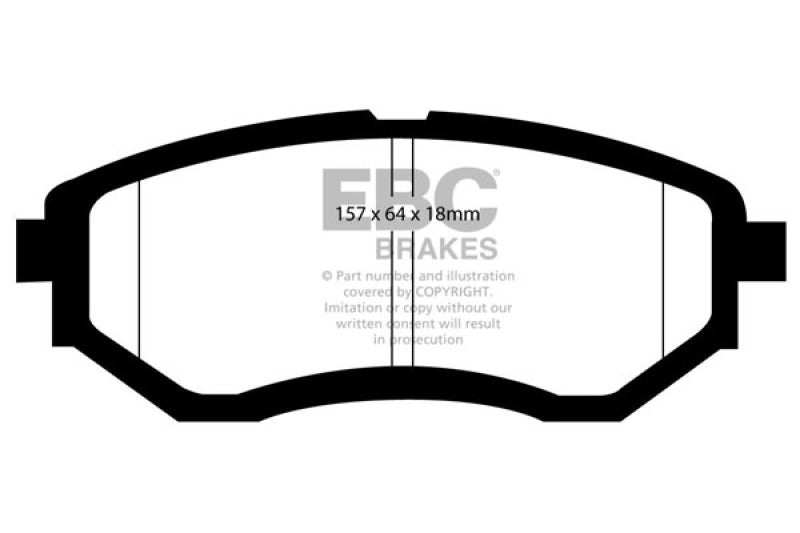 EBC 05-08 Subaru Tribeca 3.0 Extra Duty Front Brake Pads